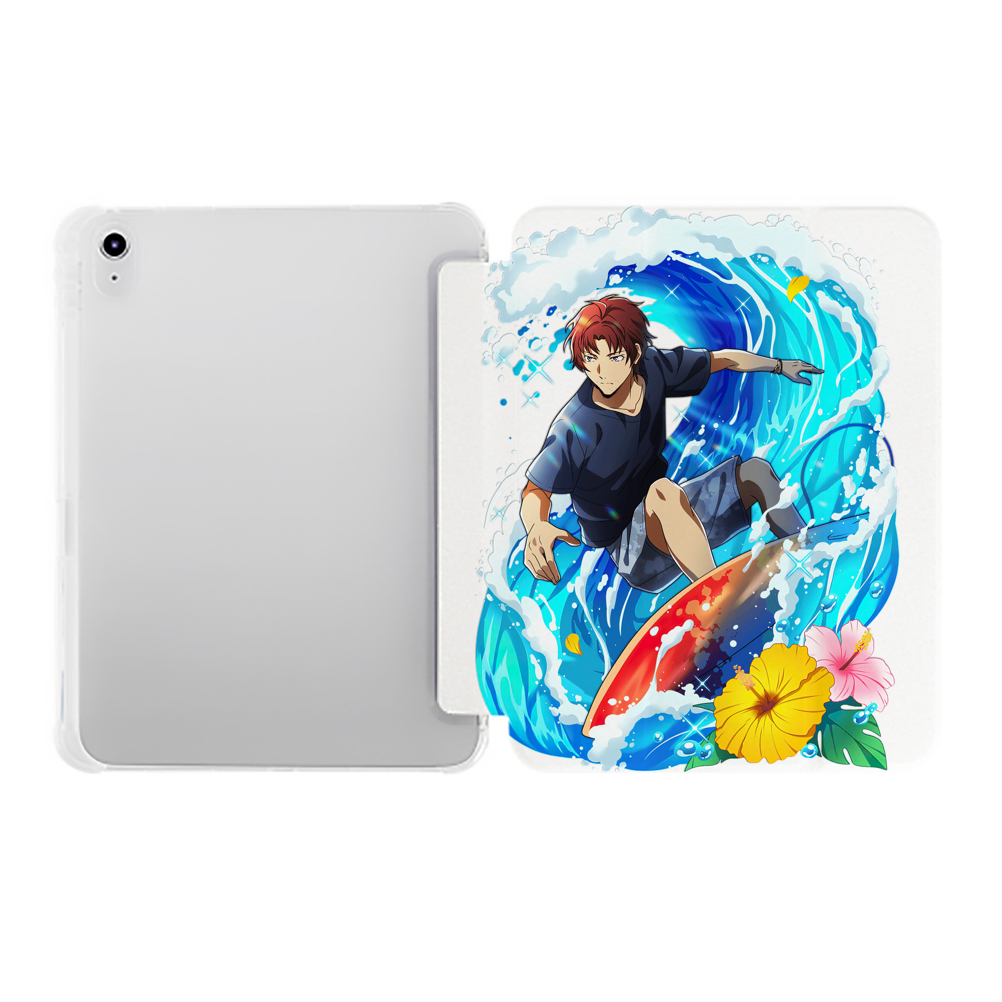 （画像用） 文豪ストレイドッグス Bungo Stray Dogs IPad ケース ペン収納付き 三つ折りスタンド PUレザー×シリコン 対応機種9.5/10.5/10.9インチ